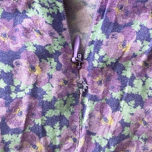 Spell Wildflower Slinky Maxi Skirt Floral Boho Mermaid Fit Violet Size S GUC - Picture 6 of 9